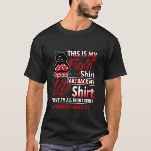 T-shirt Sensibilisation à l'amylose Chat drôle