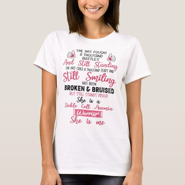 T-shirt Sensibilisation à l'anémie de la faucille Cadeaux  (Devant)
