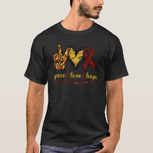 T-shirt Sensibilisation à l'anémie de la faucille Paix Aim