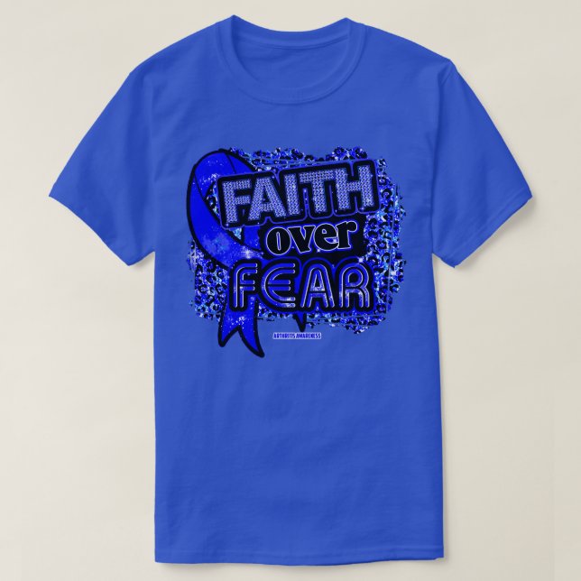 T-shirt Sensibilisation à l'arthrite Ruban La foi sur la p (Design devant)