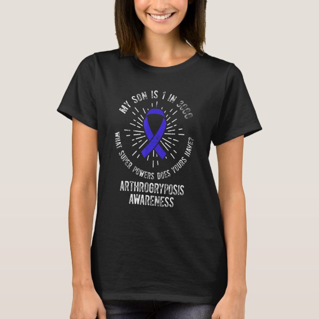 T-shirt Sensibilisation à l'arthrogrypose Fils Guerrier Su (Devant)