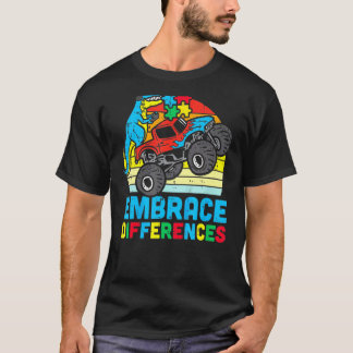 T-shirt Sensibilisation à l'autisme Accepter les différenc