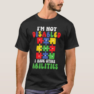 T-shirt Sensibilisation à l'autisme Autiste Troubles du sp