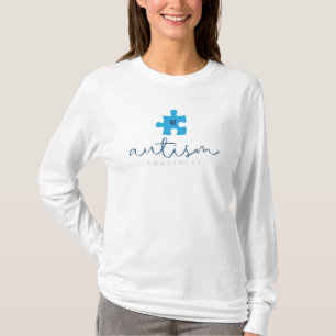 T-shirt sensibilisation à l'autisme cœur de pièce de puzzl