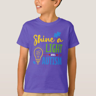 T-shirt Sensibilisation à l'autisme Éclairer un soutien