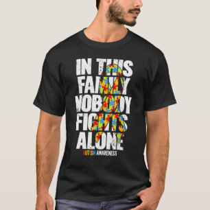 T-shirt Sensibilisation à l'autisme Famille de soutien Mam