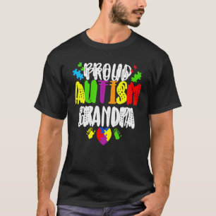 T-shirt Sensibilisation à l'autisme Fier grand-père autist