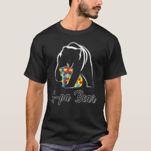 T-shirt Sensibilisation à l'autisme G Pa Bear Puzzle Souti