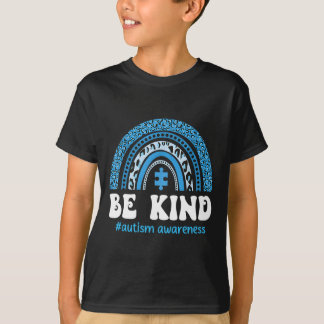 T-shirt Sensibilisation à l'autisme Sois gentil Puzzle mig