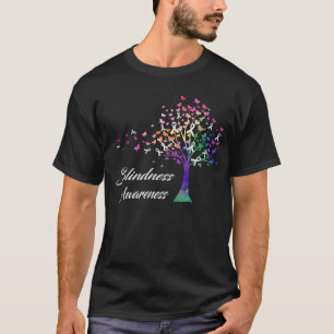 T-shirt Sensibilisation à l'aveuglement des arbres à ruban