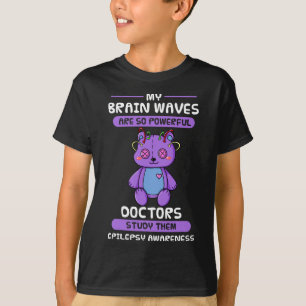 T-shirt Sensibilisation à l'épilepsie Cerveau épileptique 