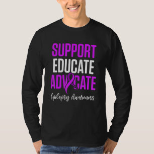 T-shirt Sensibilisation à l'épilepsie Éduquer le guerrier 