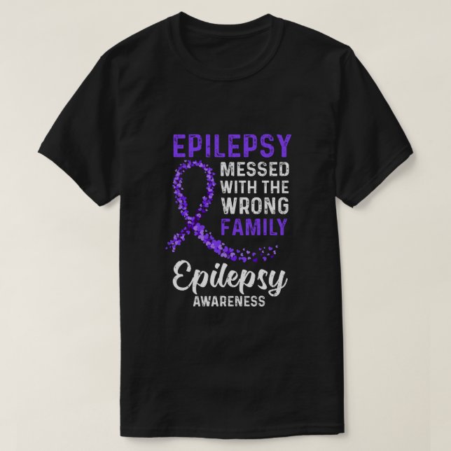 T-shirt Sensibilisation À L'Épilepsie Messisée Avec La Mau (Design devant)