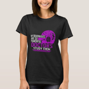 T-shirt Sensibilisation à l'épilepsie ondes cérébrales Pui
