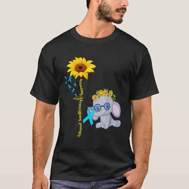 T-shirt Sensibilisation à l'insuffisance surrénale Bébé El (Devant)