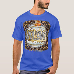 T-shirt Sensibilisation à l'utérus Croire Ornament Leopa