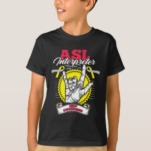 T-shirt Sensibilisation Asl Deafness Heure Perte Guerrier
