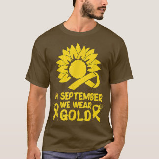 T-shirt Sensibilisation Au Cancer Chez L'Enfance En Septem