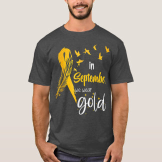 T-shirt Sensibilisation Au Cancer Chez L'Enfance En Septem