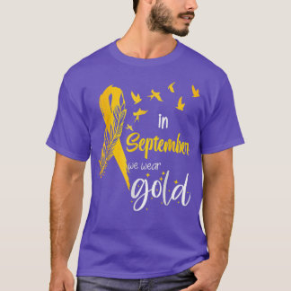 T-shirt Sensibilisation Au Cancer Chez L'Enfance En Septem