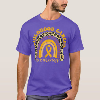 T-shirt Sensibilisation au cancer chez l'enfant Arc-en-cie
