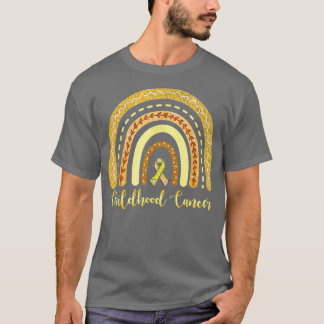 T-shirt Sensibilisation au cancer chez l'enfant Arc-en-cie