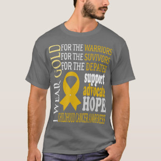T-shirt Sensibilisation au cancer chez l'enfant, je porte