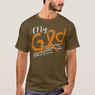 T-shirt Sensibilisation au cancer chez l'enfant Mon Dieu e