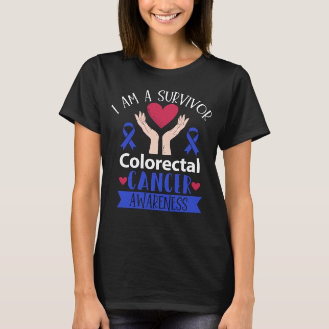 T-shirt Sensibilisation au cancer colorectal Cancer colore (Devant)