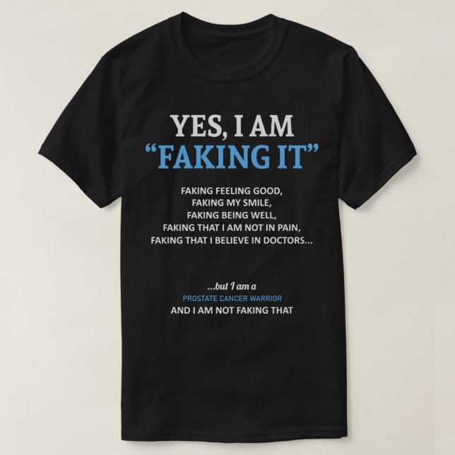 T-shirt Sensibilisation Au Cancer De La Prostate Je Le Fra (Design devant)