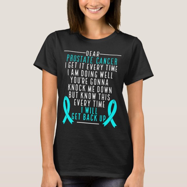 T-shirt Sensibilisation au cancer de la prostate retour au (Devant)