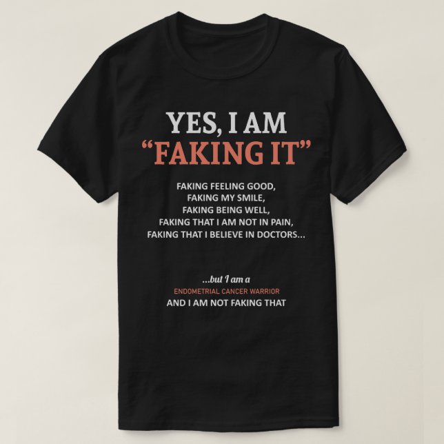 T-shirt Sensibilisation Au Cancer De L'Endomère Je Le Frap (Design devant)