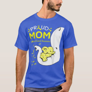 T-shirt Sensibilisation au cancer de l'enfance Fière Eléph