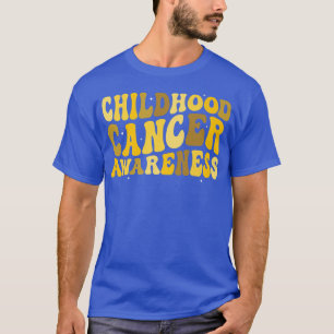 T-shirt Sensibilisation au cancer de l'enfance Ruban Cance