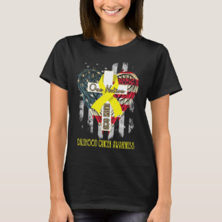 T-shirt sensibilisation au cancer de l'enfance une nation 