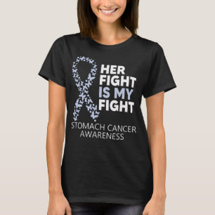 T-shirt Sensibilisation au cancer de l'estomac Son combat 