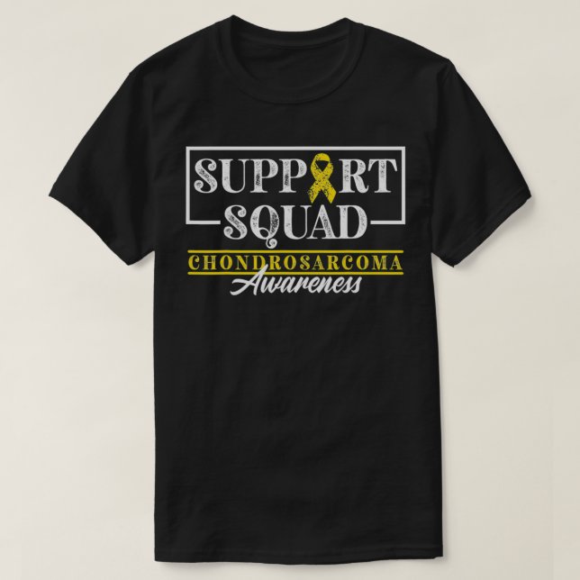 T-shirt Sensibilisation au cancer de l'os Je soutiens l'éq (Design devant)