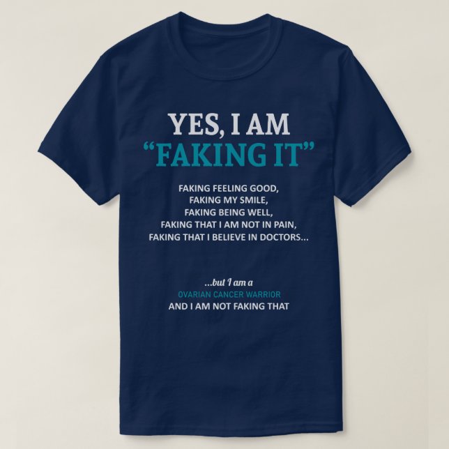 T-shirt Sensibilisation Au Cancer De L'Ovaire Je L'Écrase  (Design devant)