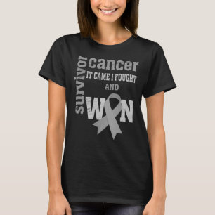 T-shirt Sensibilisation au cancer du cerveau, Il Est Venu 