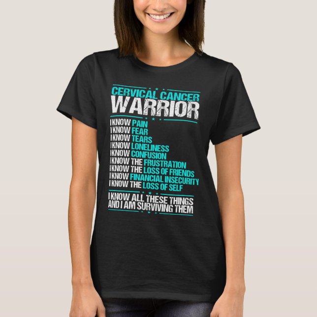 T-shirt Sensibilisation au cancer du col de l'utérus Je co (Devant)