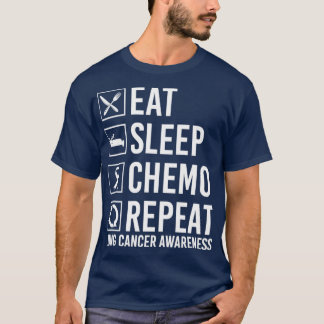 T-shirt Sensibilisation au cancer du poumon Mangez le somm