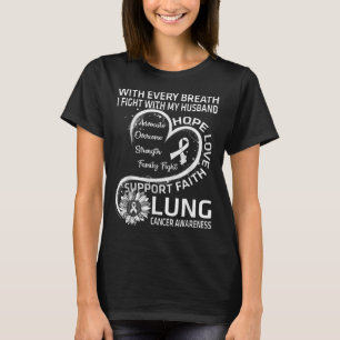 T-shirt Sensibilisation au cancer du poumon Mari Cadeau Ca