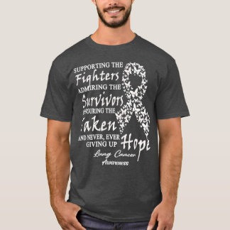 T-shirt Sensibilisation au cancer du poumon Soutenir les c