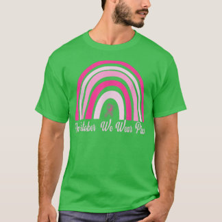 T-shirt Sensibilisation au cancer du sein Arc-en-ciel En O
