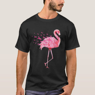T-shirt Sensibilisation au cancer du sein au ruban rose Fl