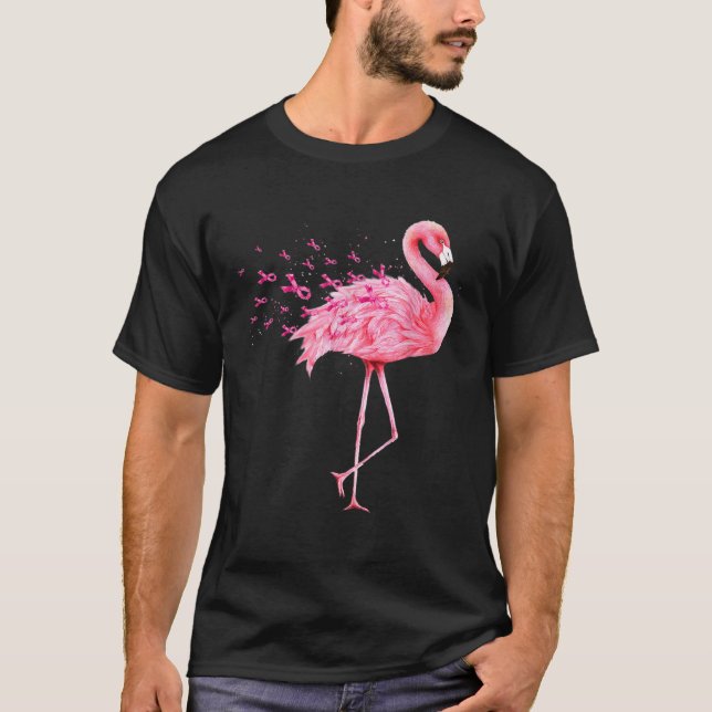 T-shirt Sensibilisation au cancer du sein au ruban rose Fl (Devant)