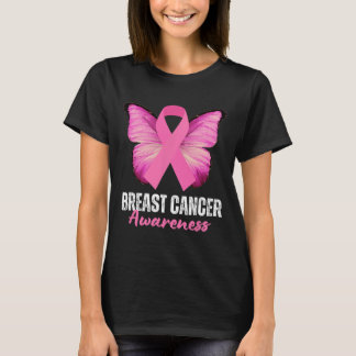 T-shirt Sensibilisation au cancer du sein Beurre à ruban r