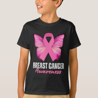 T-shirt Sensibilisation au cancer du sein Beurre à ruban r