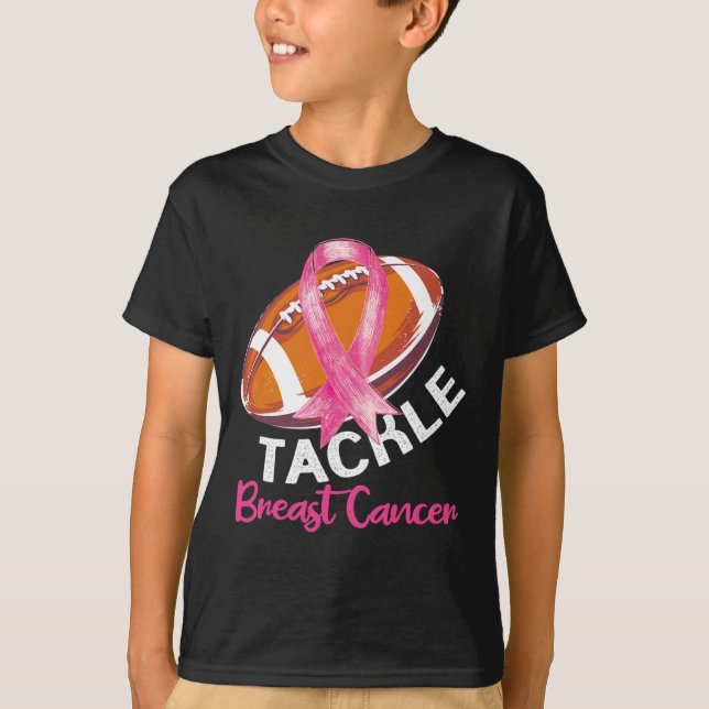 T-shirt Sensibilisation au cancer du sein de football pour (Devant)