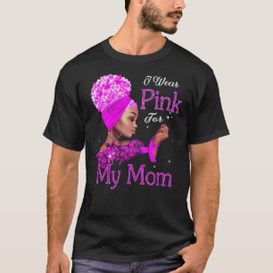 T-shirt Sensibilisation au cancer du sein Fille noire Je p